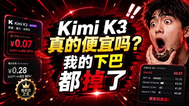 Kimi K3实测：为什么一次研究报告花了10美元？ 同一个研究任务，GPT 5.6、Sonnet 5 和 Kimi K3 的速度、效果与成本到底差多少？这次实测结果，可能和你想的不一样。  #KimiK3 #Kimi #Dobby #AI智能体