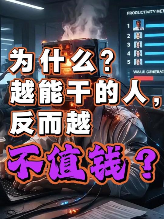 个人成长赛道文案素材 - 为什么越能干的人， 反而越容易不值钱？ #人际关系  #人情世故 #职场生存 #个人成长 #社会化 - 老万有话说作品