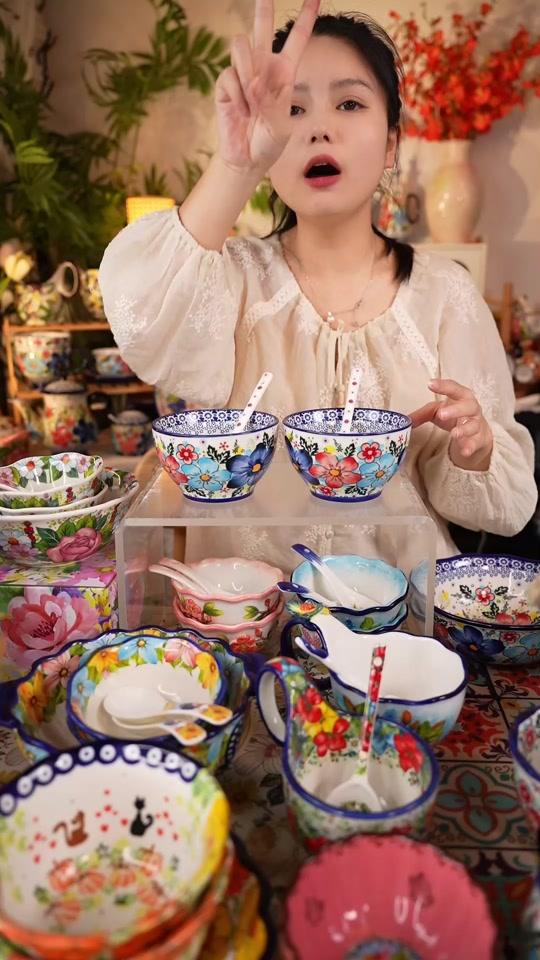 家居赛道文案素材 - 直播间有活动哦 #餐具 #陶瓷餐具 #高颜值餐具 #陶瓷餐具分享 #家居好物 - 柒言家居作品